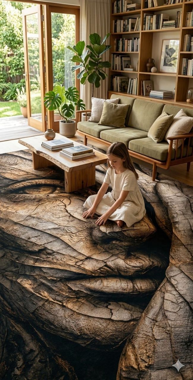 Luxury digital print Abstract Area Rug – Premium Living Room Carpet,  5*7 Feet Size view 7