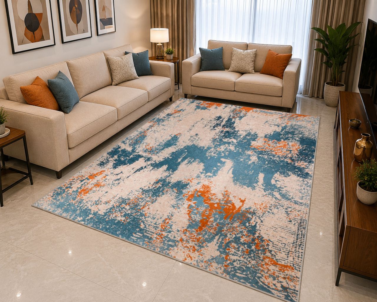 Luxury Vintage Medallion Area Rug – 5×7 ft. view 3