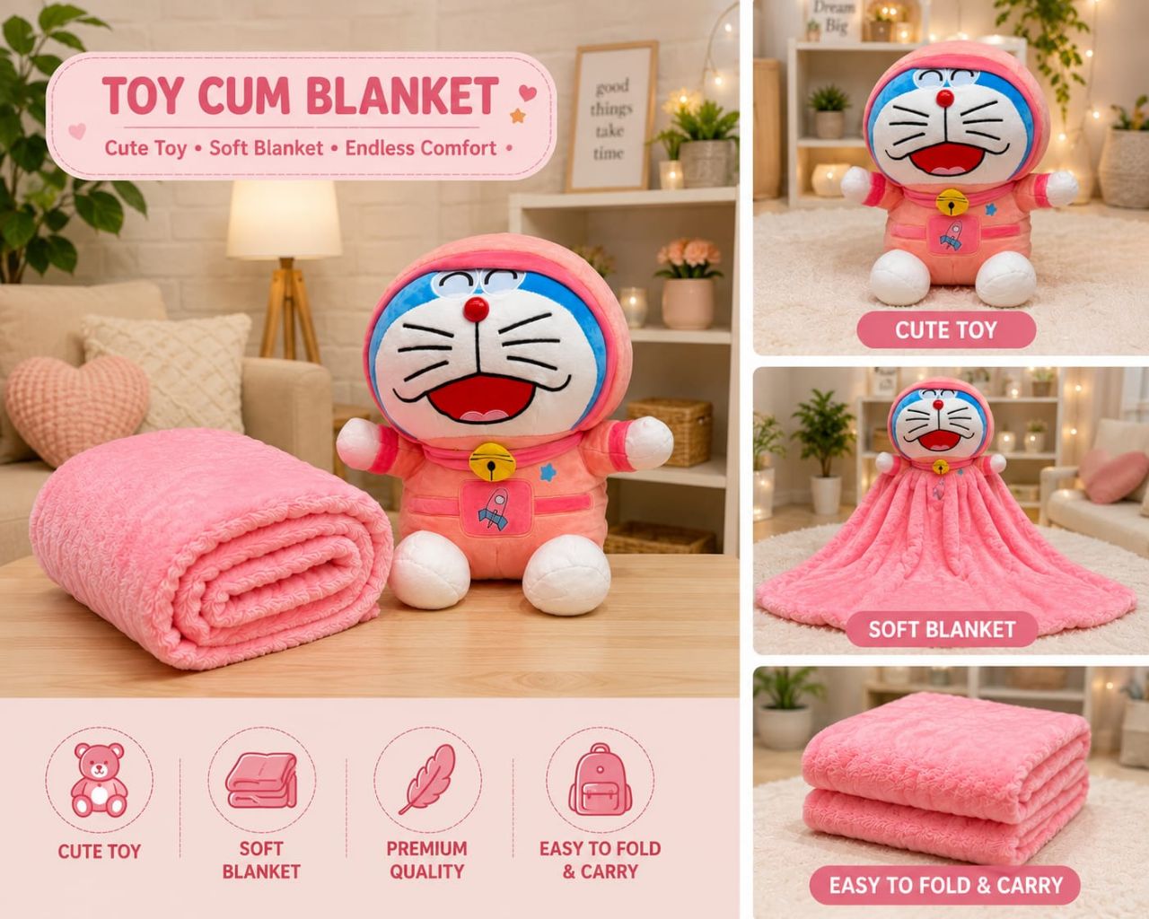 2 in 1 Toy Cum Blanket view 10