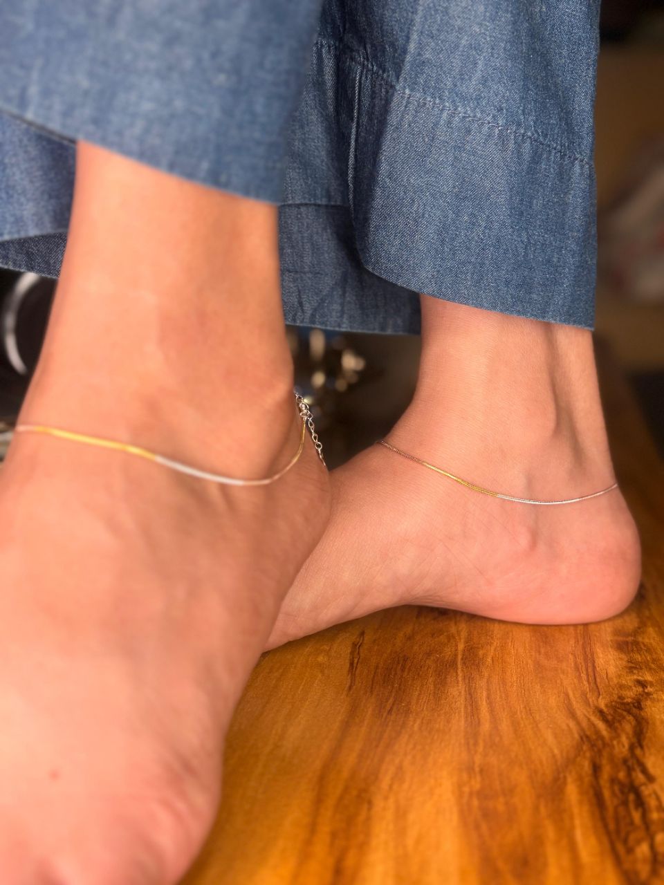 925 Silver Anklet3 Layer view 2
