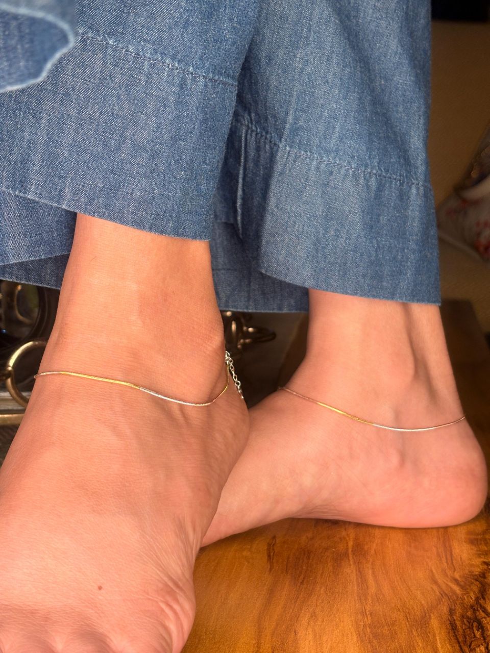 925 Silver Anklet3 Layer view 3