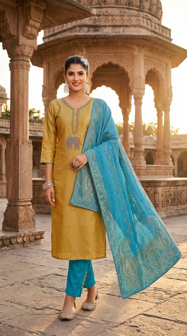 Drishti Inner Cotton Salwar Suit 2376 view 2