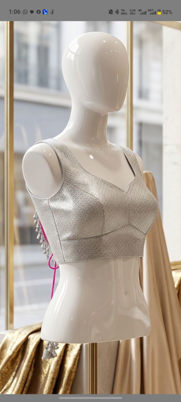 Silver Embellished Blouse view 5