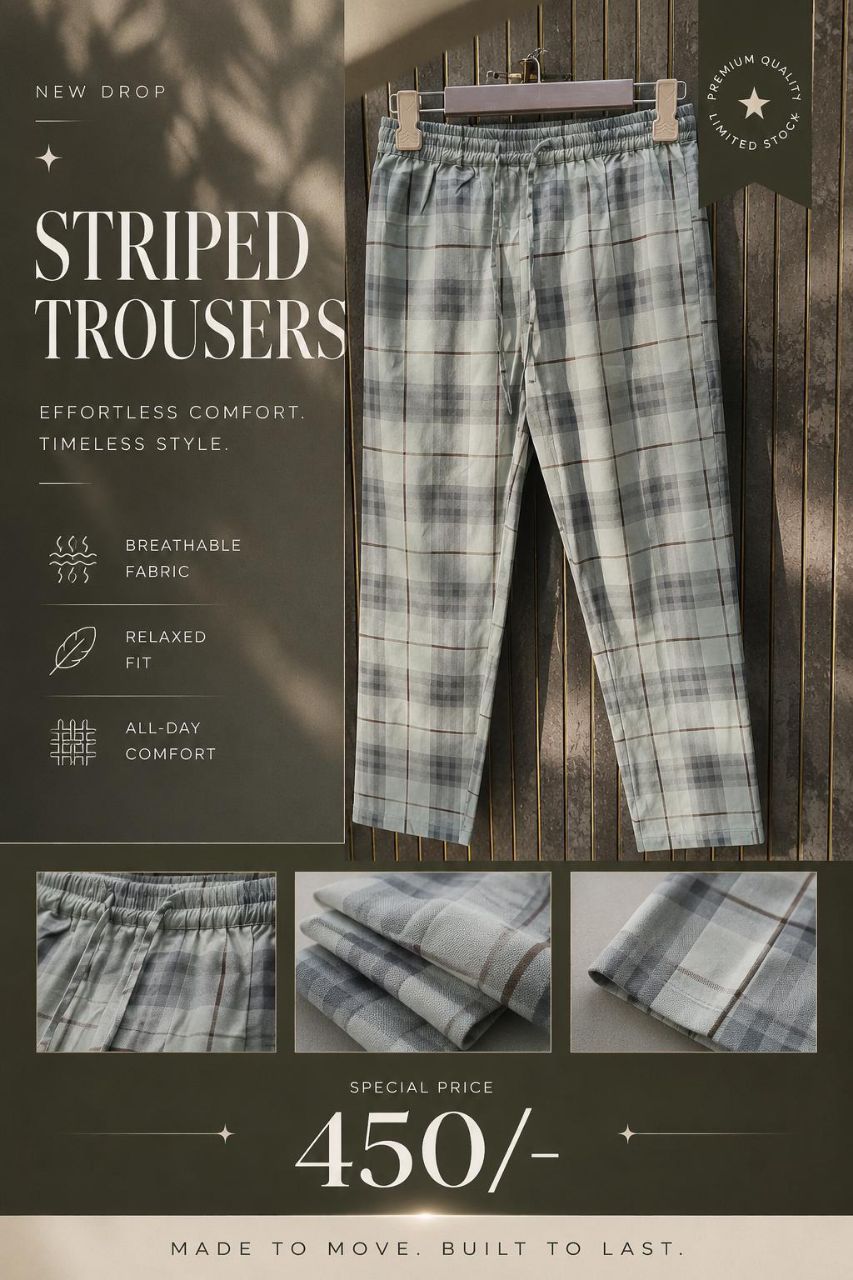Striped Trousers view 2