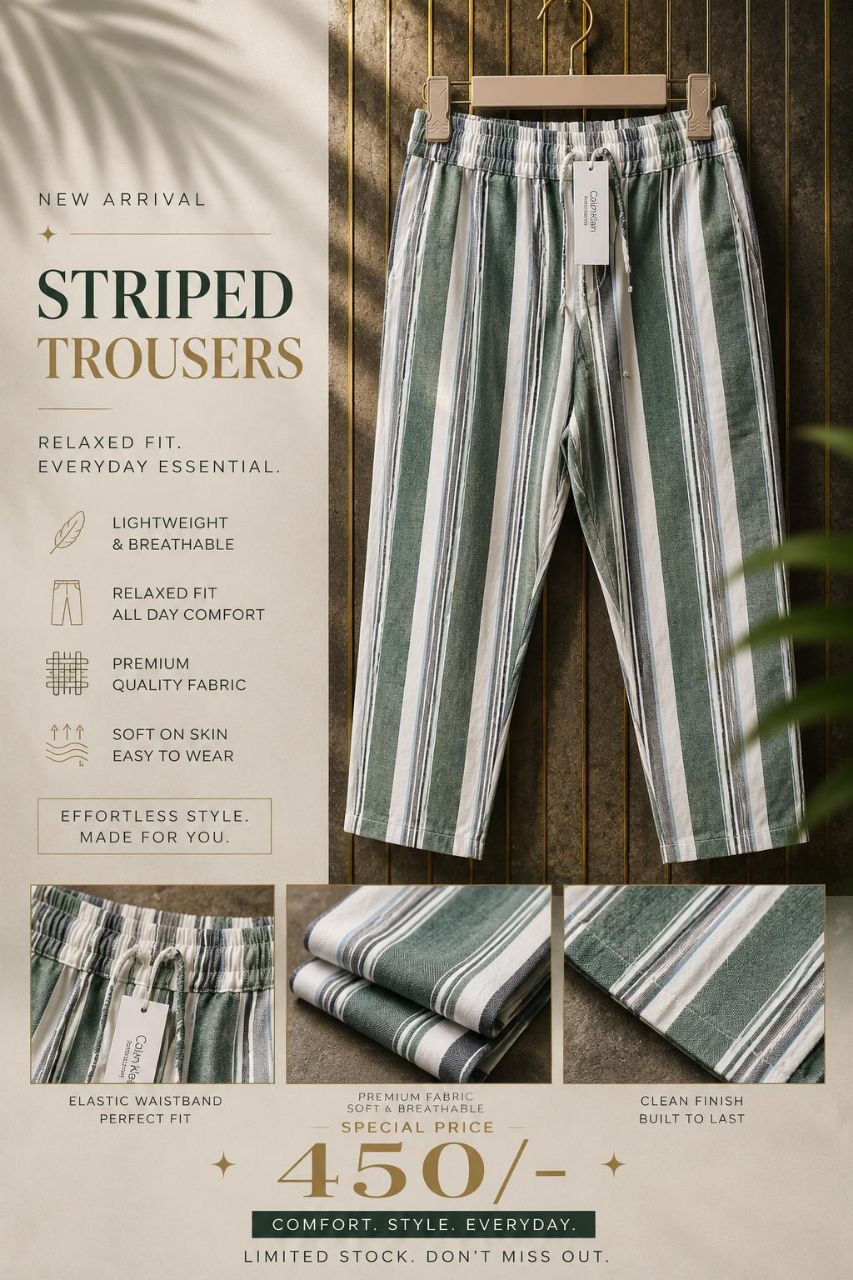 Striped Trousers view 2