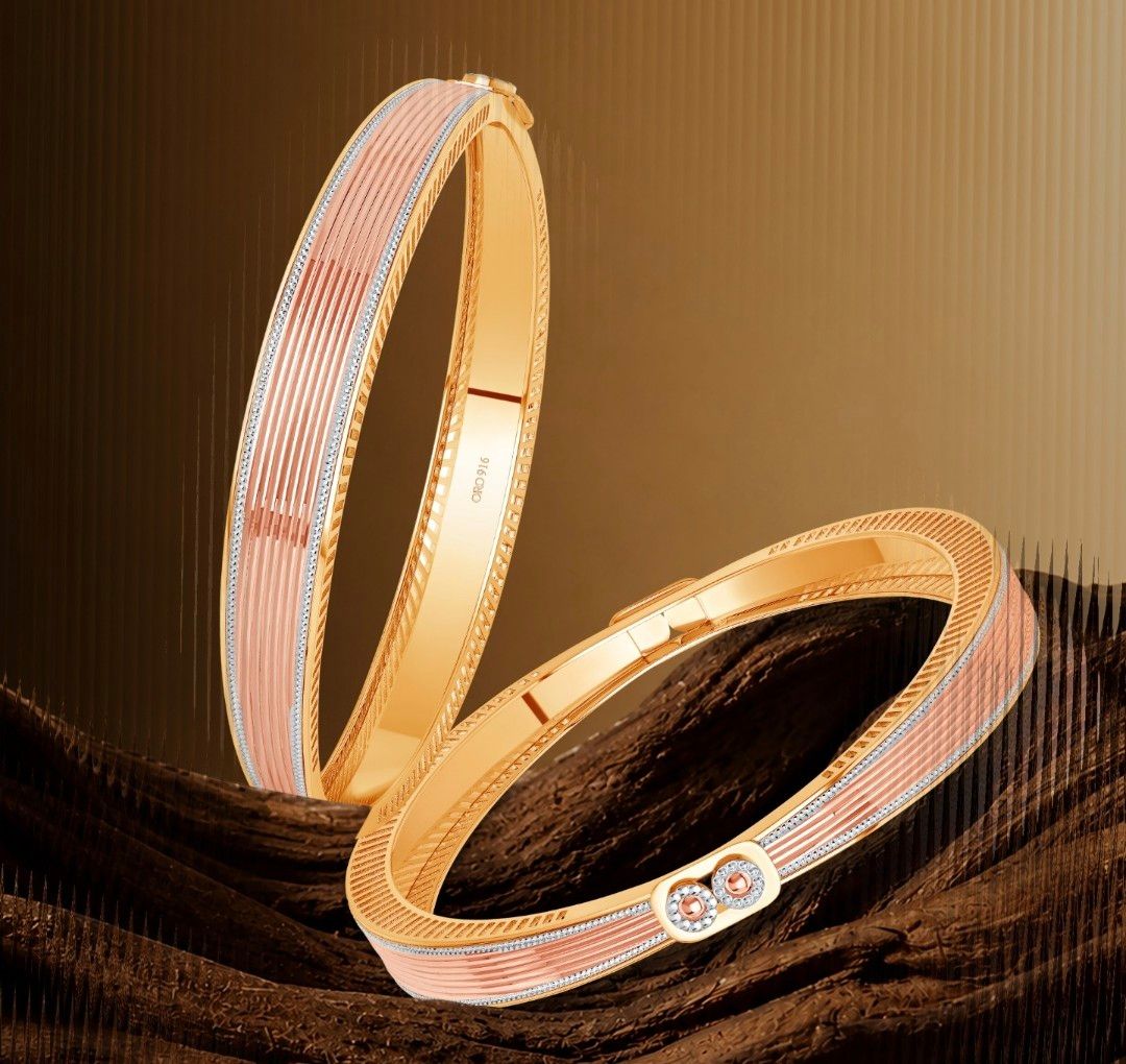 Designer Gold Bangle view 2