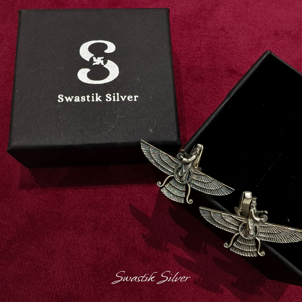 Faravahar Winged Guardian Cufflinks view 5
