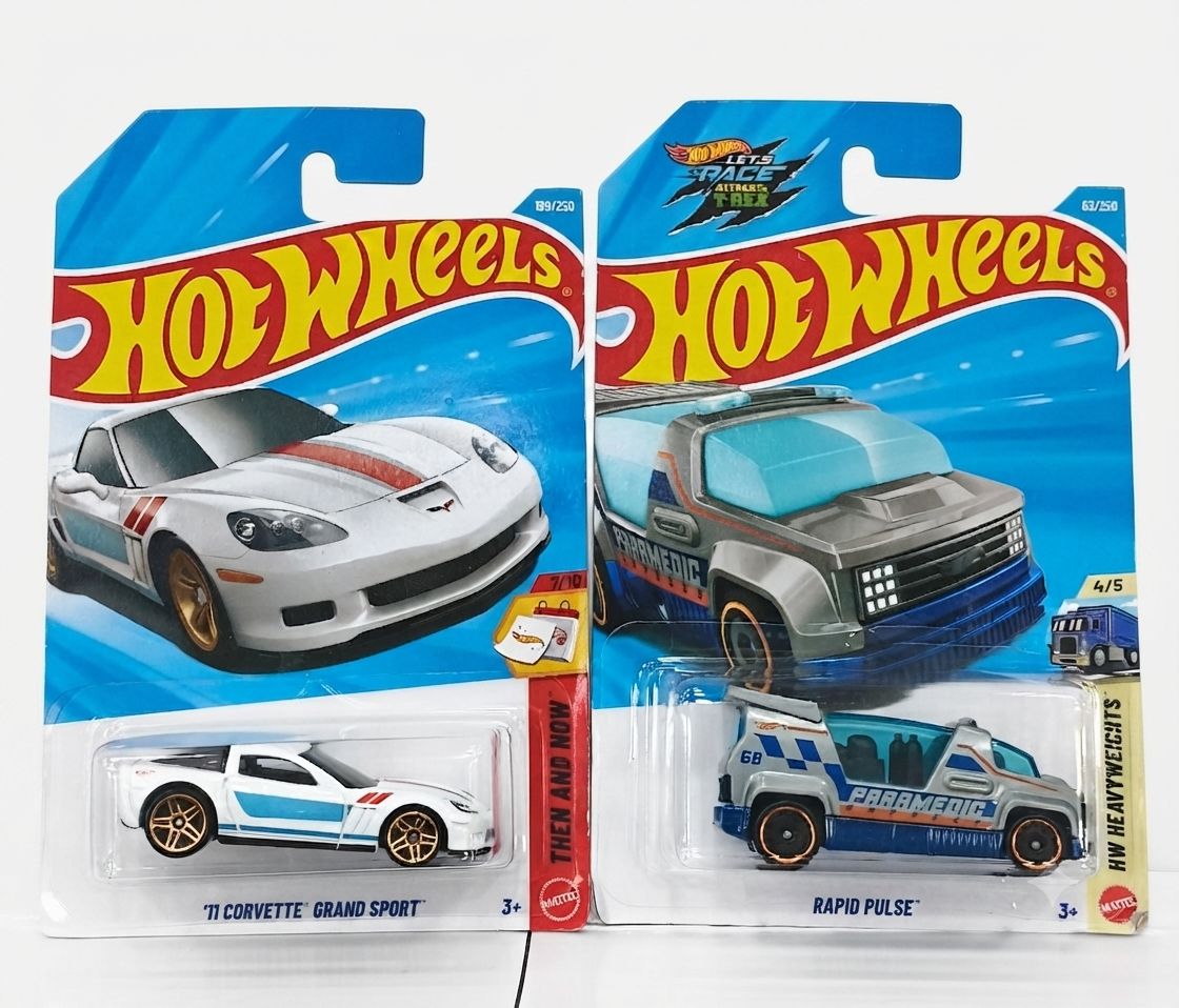 Hot Wheels 2-Car Combo Pack – '11 Corvette Grand Sport & Rapid Pulse |