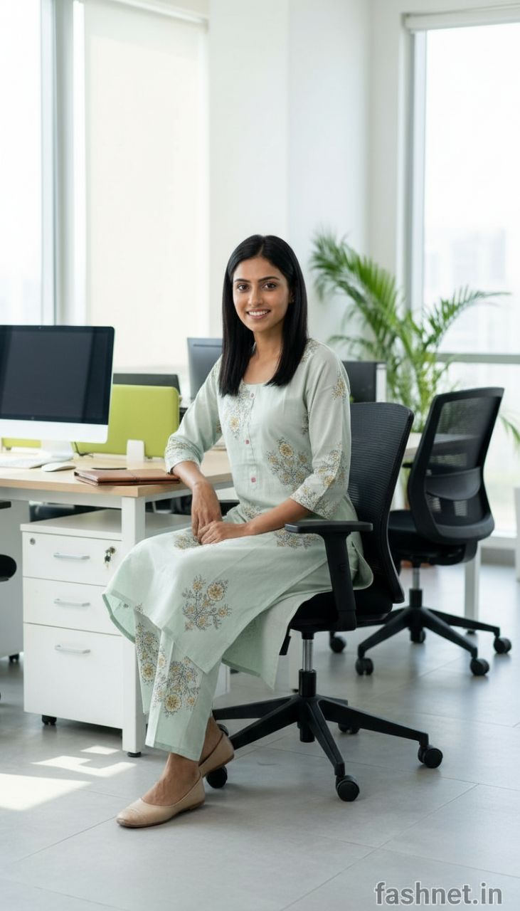 Floral Printed Kurta Set/ Cord Set view 4