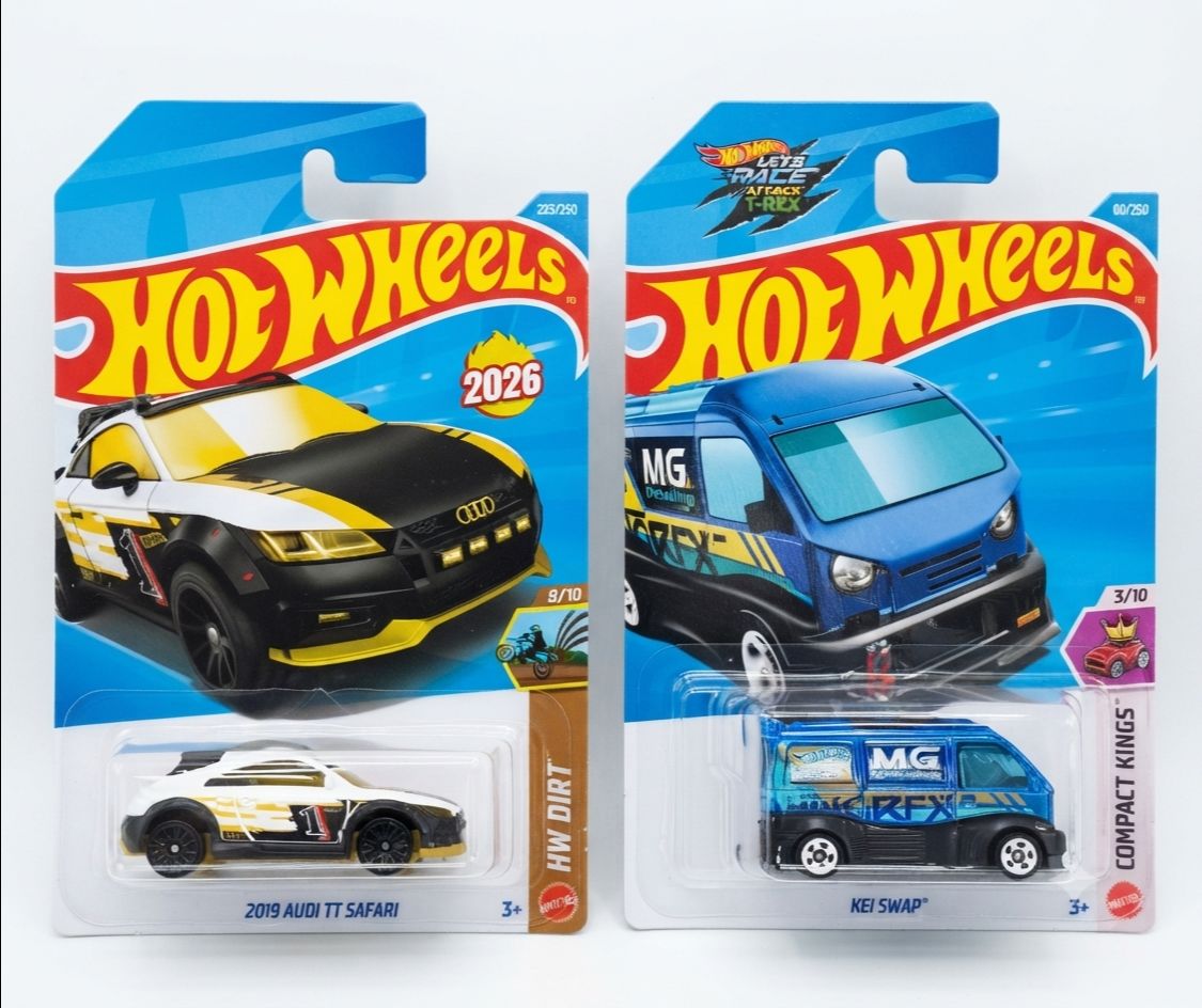 Hot Wheels 2026 Mainline – 2019 Audi TT Safari & Kei Swap | Factory Sealed