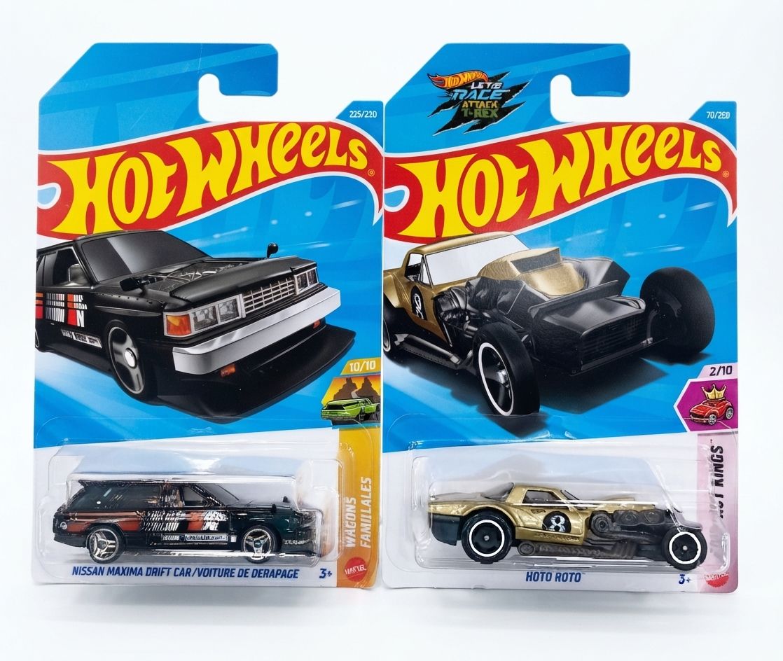 Hot Wheels 2026 Mainline – Nissan Maxima Drift Car & Hoto Roto | Factory Sealed