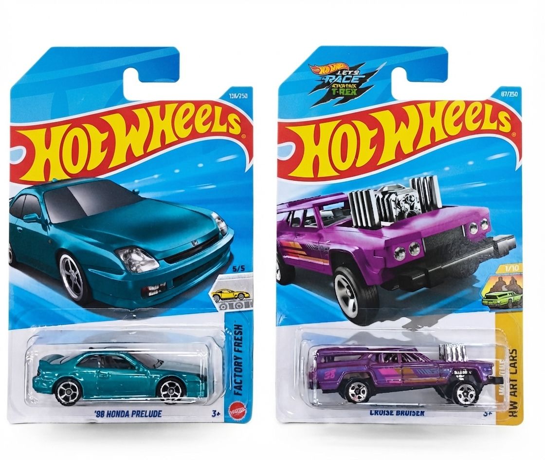 Hot Wheels 2026 Mainline Bundle – '98 Honda Prelude & Crooze Bruiser