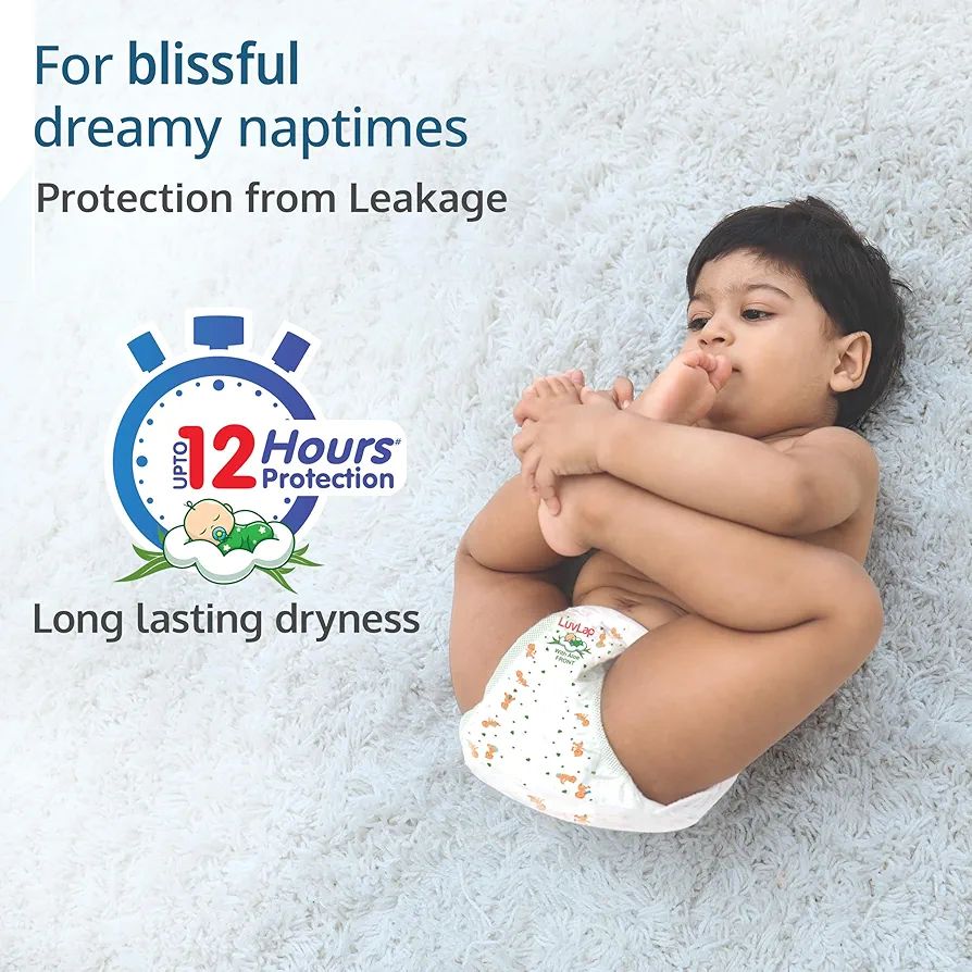 LuvLap Pant Style Baby Diapers, X-Large (XL), 20 Count, For babies of Upto 12-17Kg with Aloe Vera Lotion for rash protection, with upto 12hr protection, Diapers view 2