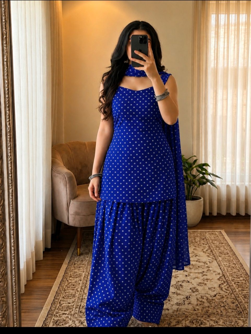 Bandhani Farshi suit Set view 3