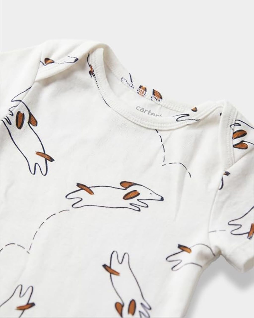 Carter's Baby Boy 3-Pack Cotton Bodysuits in Outerspace Print | Soft Baby Innerwear 2 view 2