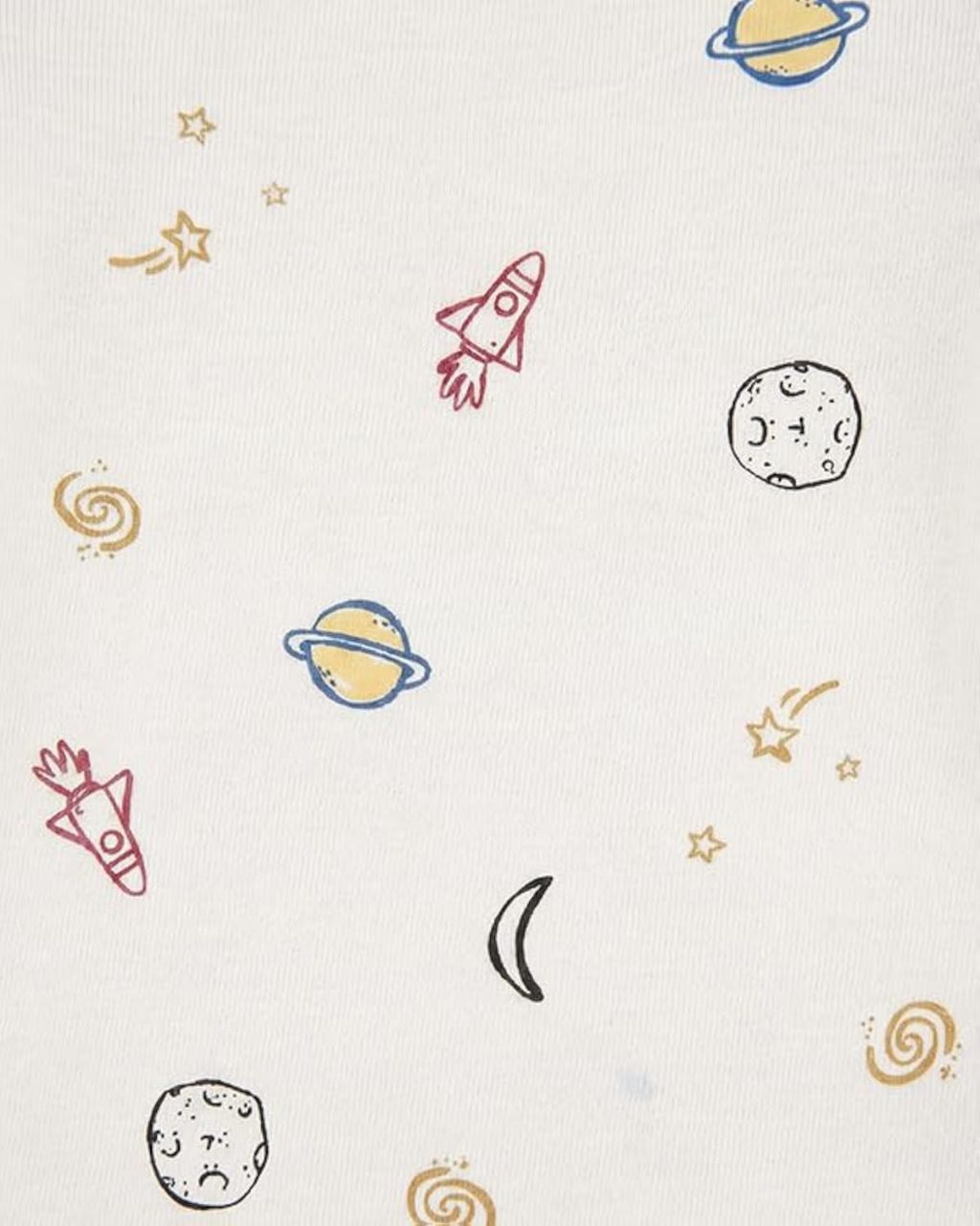Carter's Baby Boy 3-Pack Cotton Bodysuits in Outerspace Print | Soft Baby Innerwear 4 view 5