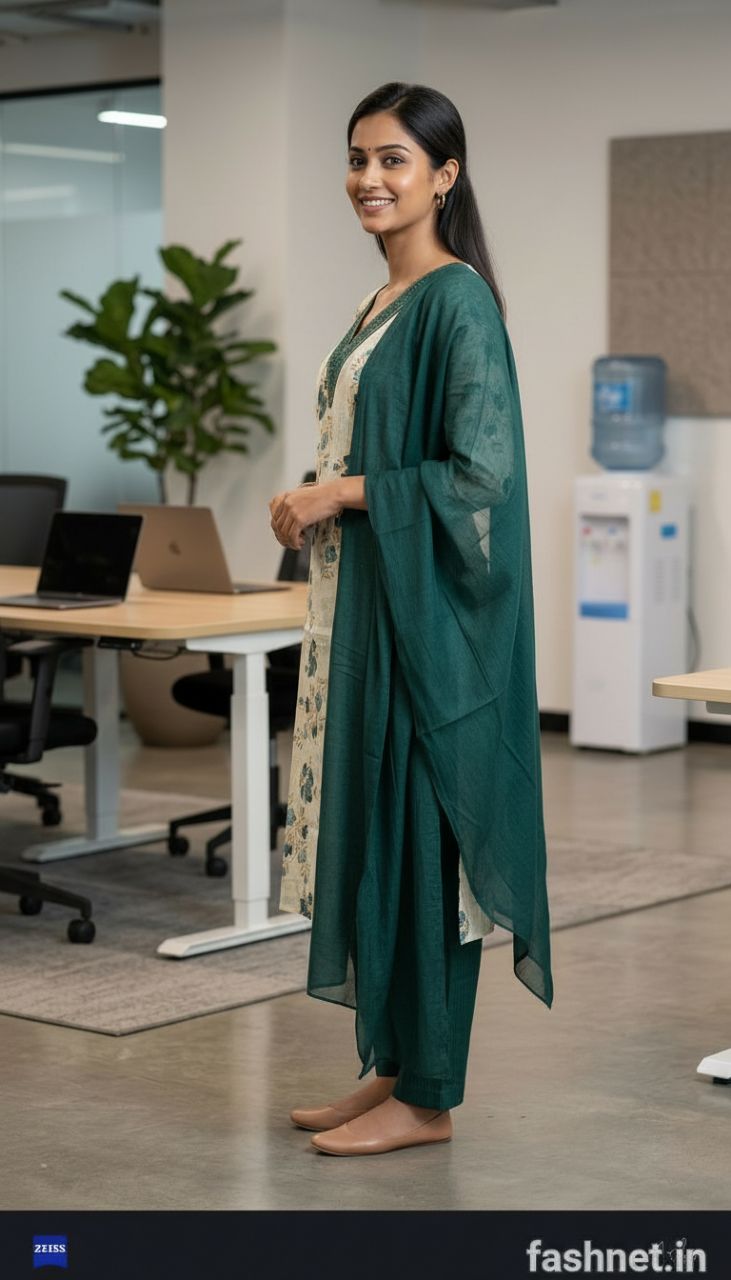 Floral Print Kurta Set 06 view 3
