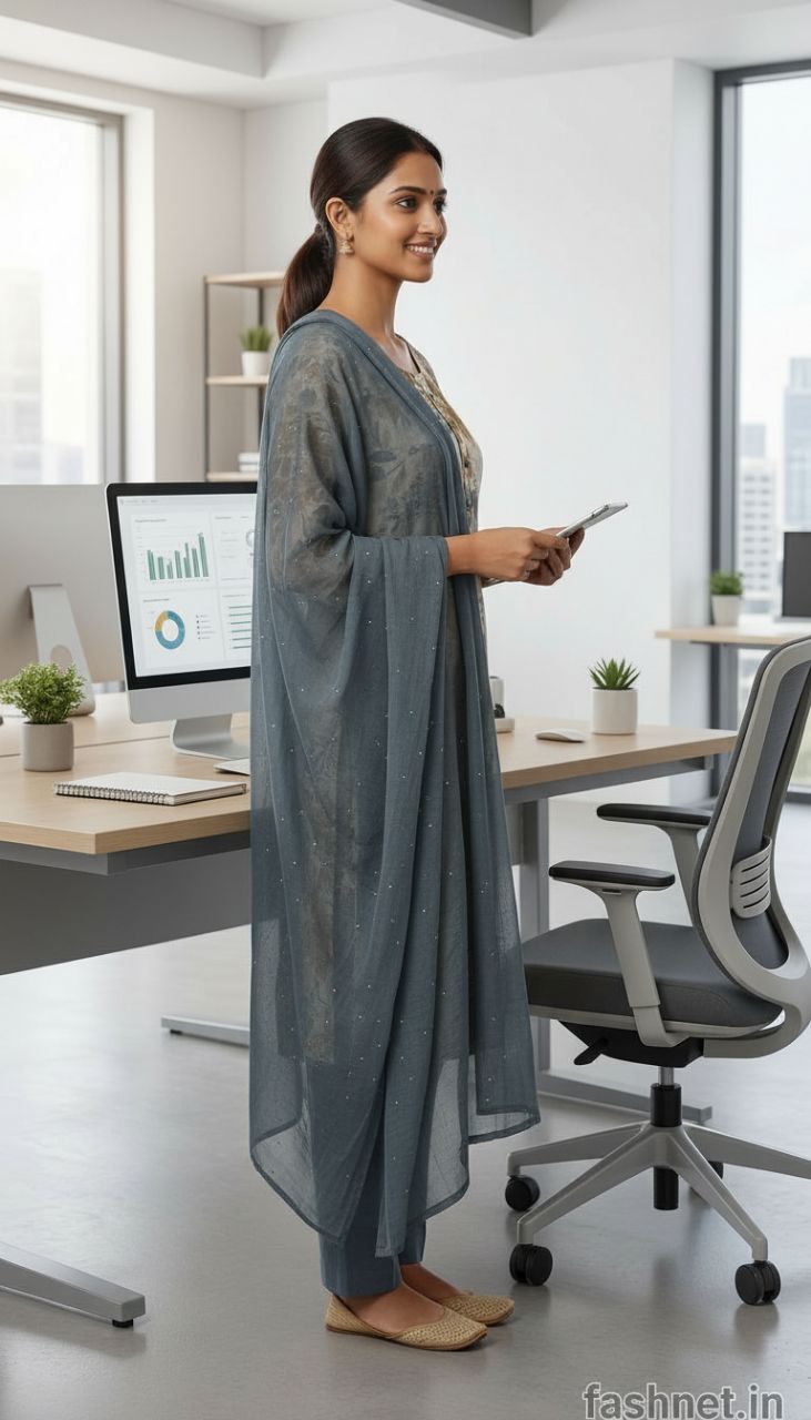 Floral Print Kurta Set 03 view 2