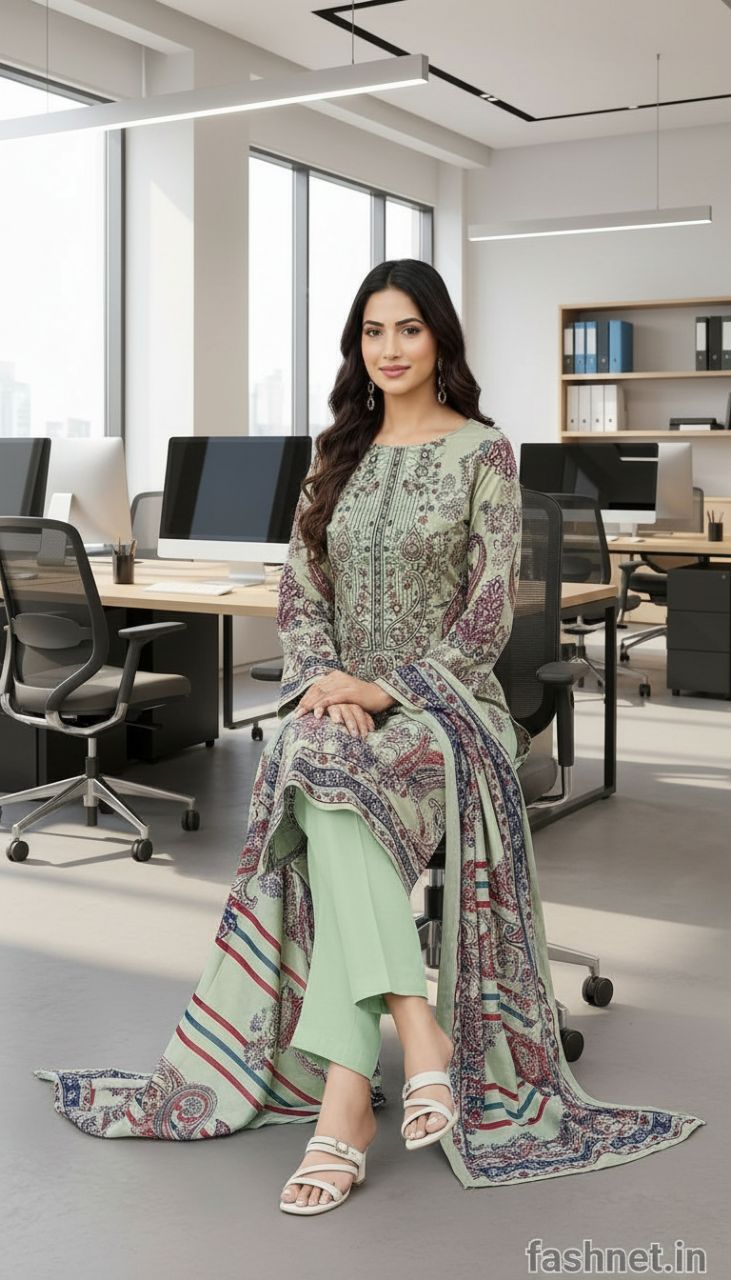 Shahzadi Printed Suit 9006 view 4