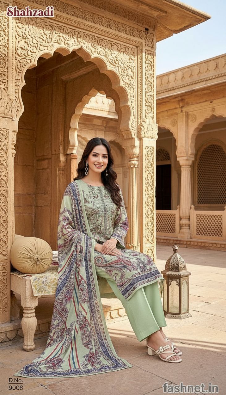 Shahzadi Printed Suit 9006 view 3