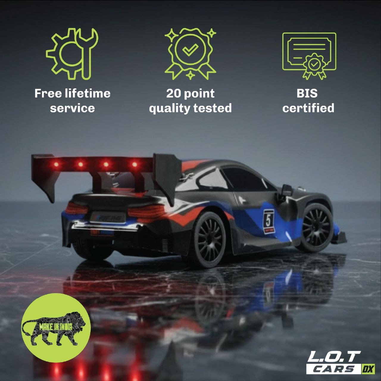 L.O.T Cars Ghost - RC Drift Car Underground Black view 4
