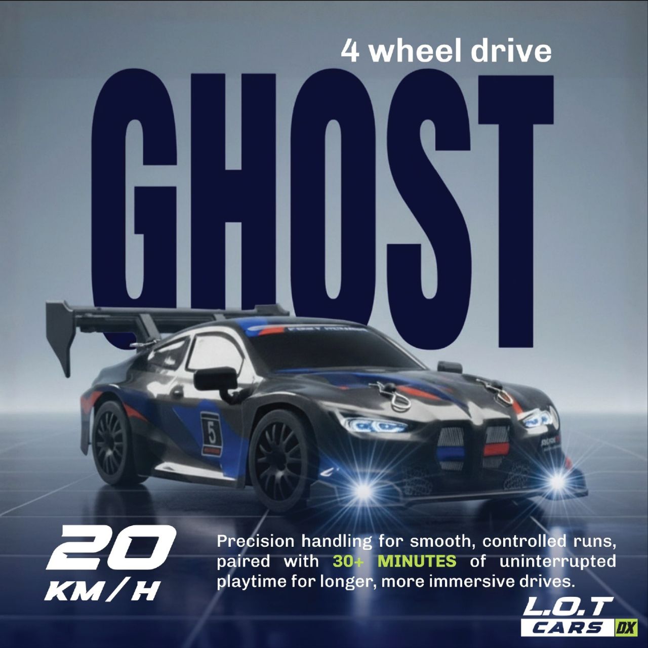 L.O.T Cars Ghost - RC Drift Car Underground Black view 3