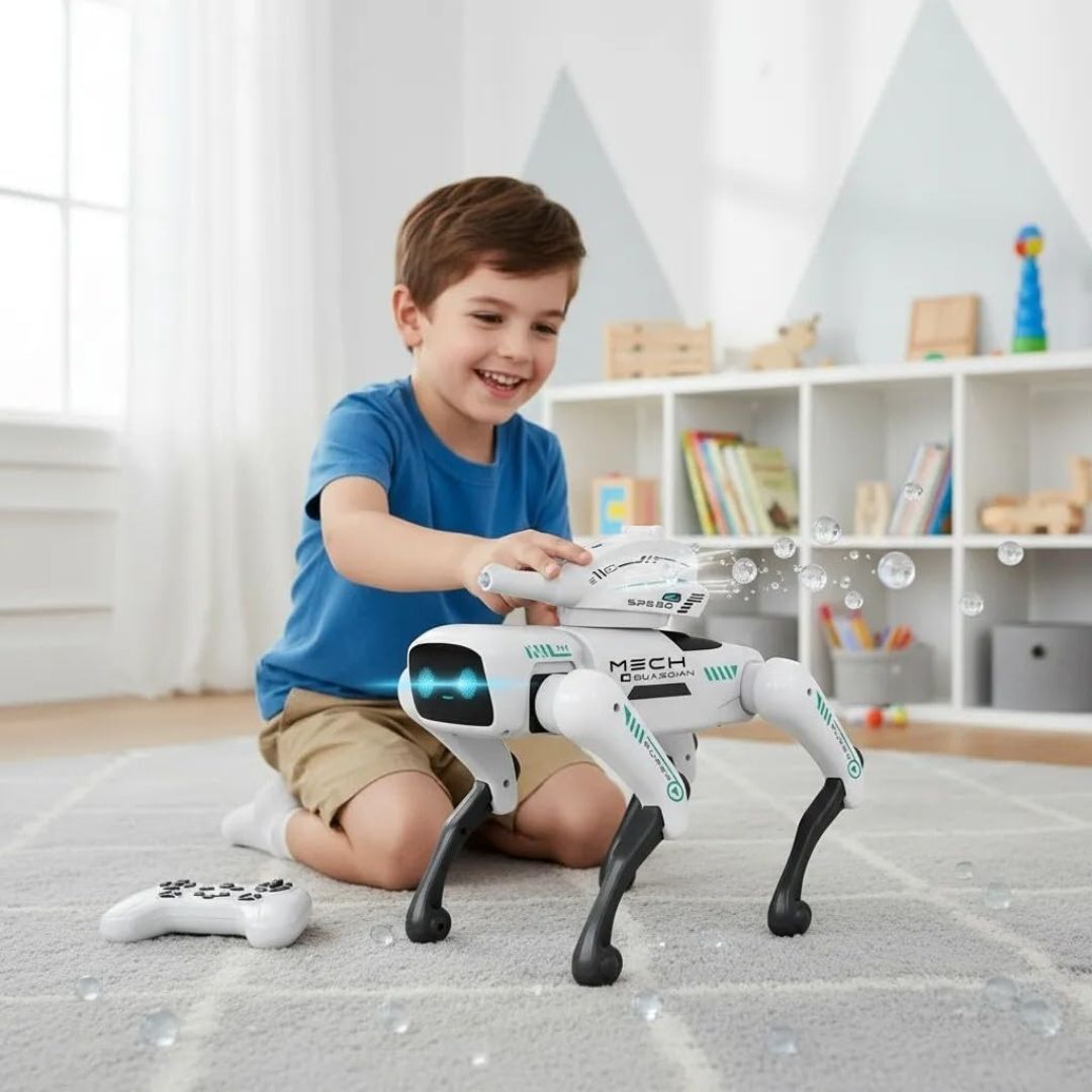Remote Control Dog Toy for Kids, 2in1 Programmable App Control AI Smart Robot Dogs, Voice Command, Music, Dancing, Storytelling with Water Bullet RC Robot Toy for Kids (Water Bullet Dog) view 2