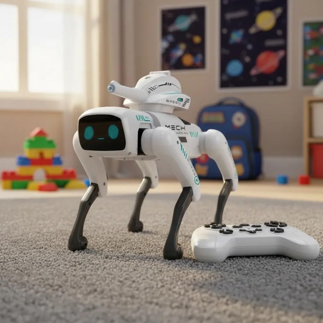 Remote Control Dog Toy for Kids, 2in1 Programmable App Control AI Smart Robot Dogs, Voice Command, Music, Dancing, Storytelling with Water Bullet RC Robot Toy for Kids (Water Bullet Dog) view 3
