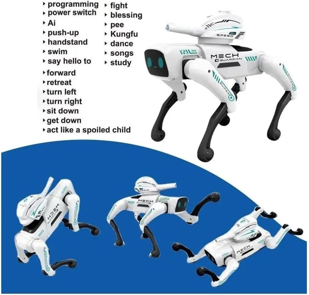 Remote Control Dog Toy for Kids, 2in1 Programmable App Control AI Smart Robot Dogs, Voice Command, Music, Dancing, Storytelling with Water Bullet RC Robot Toy for Kids (Water Bullet Dog) view 7