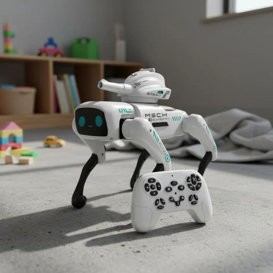 Remote Control Dog Toy for Kids, 2in1 Programmable App Control AI Smart Robot Dogs, Voice Command, Music, Dancing, Storytelling with Water Bullet RC Robot Toy for Kids (Water Bullet Dog) view 5