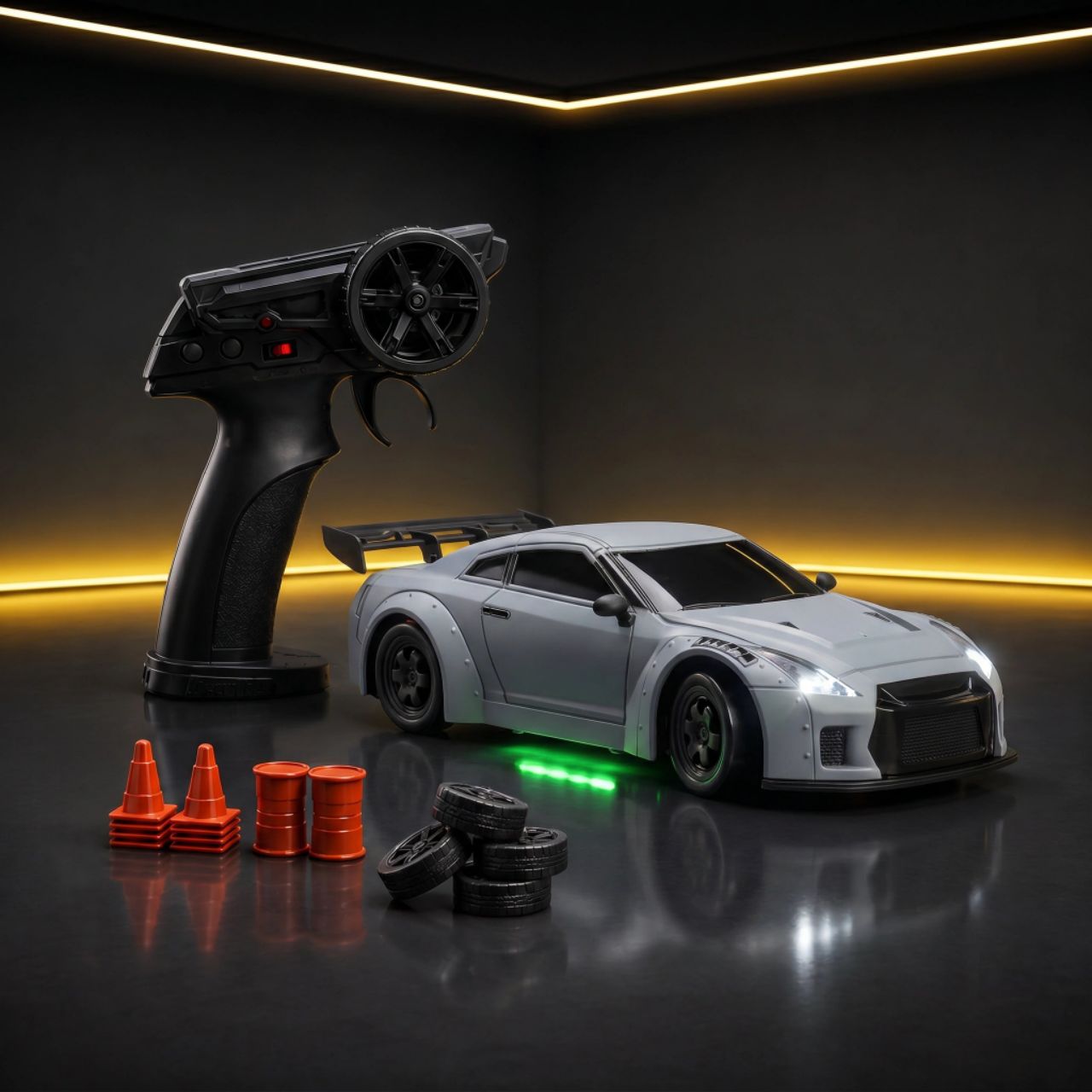 L.O.T Cars Flare 2.0 - RC Drift Car Race Gray