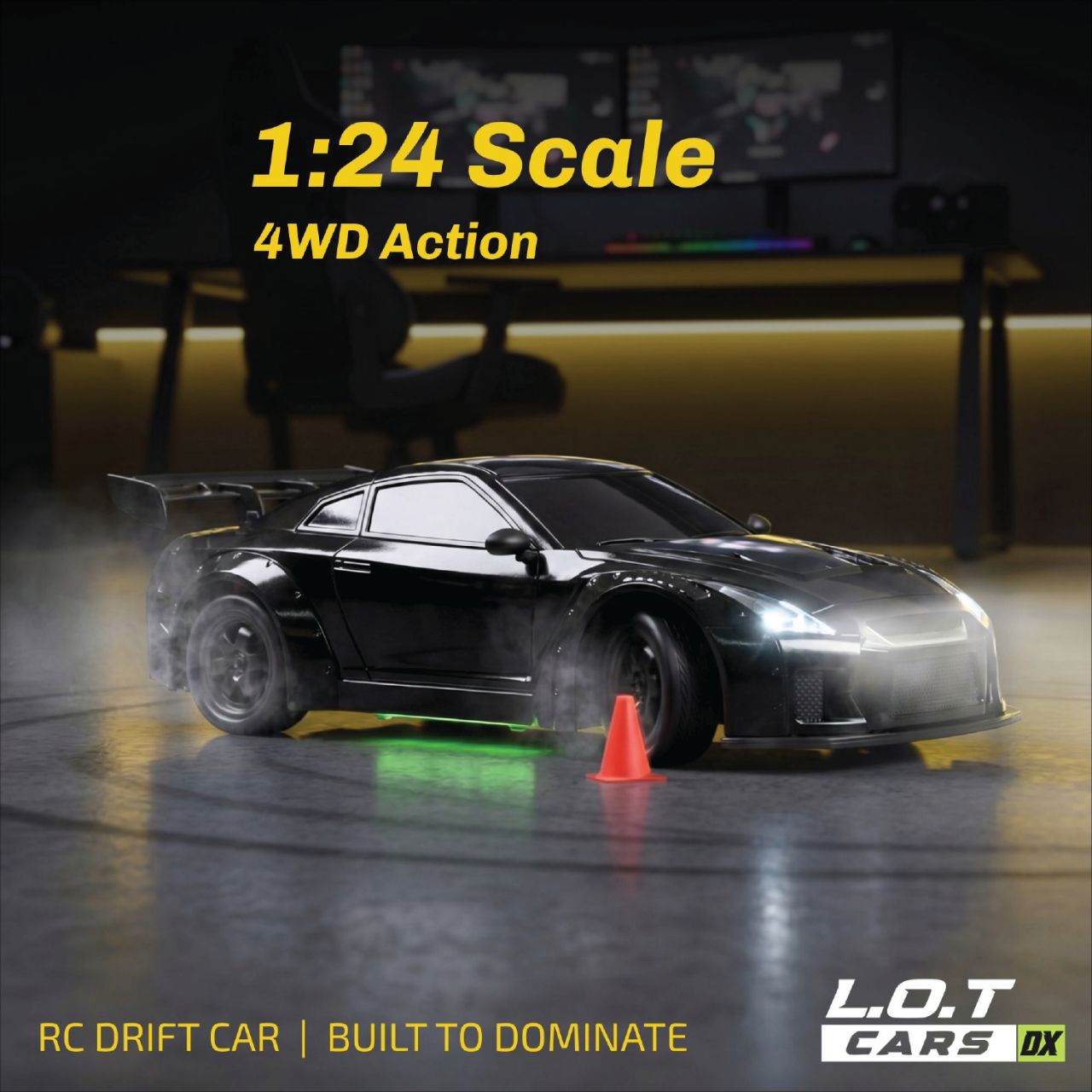 L.O.T Cars Flare 2.0 - RC Drift Car Race Black view 5