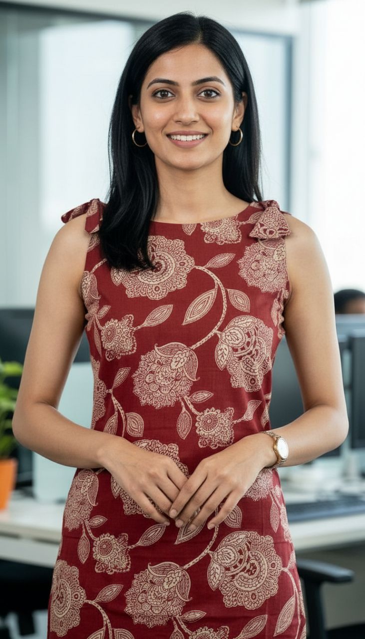 Floral Print Kurta Set 07 view 3