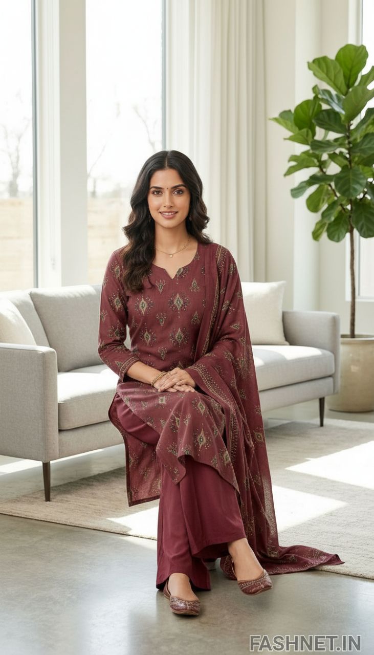 N-Ratan Printed Kurta Set 09 view 2