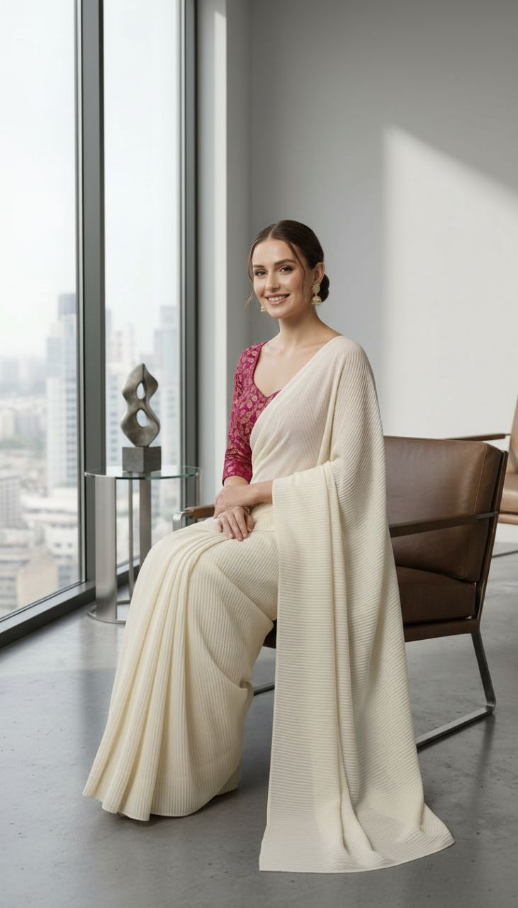 Embroidered Silk Blouse view 4