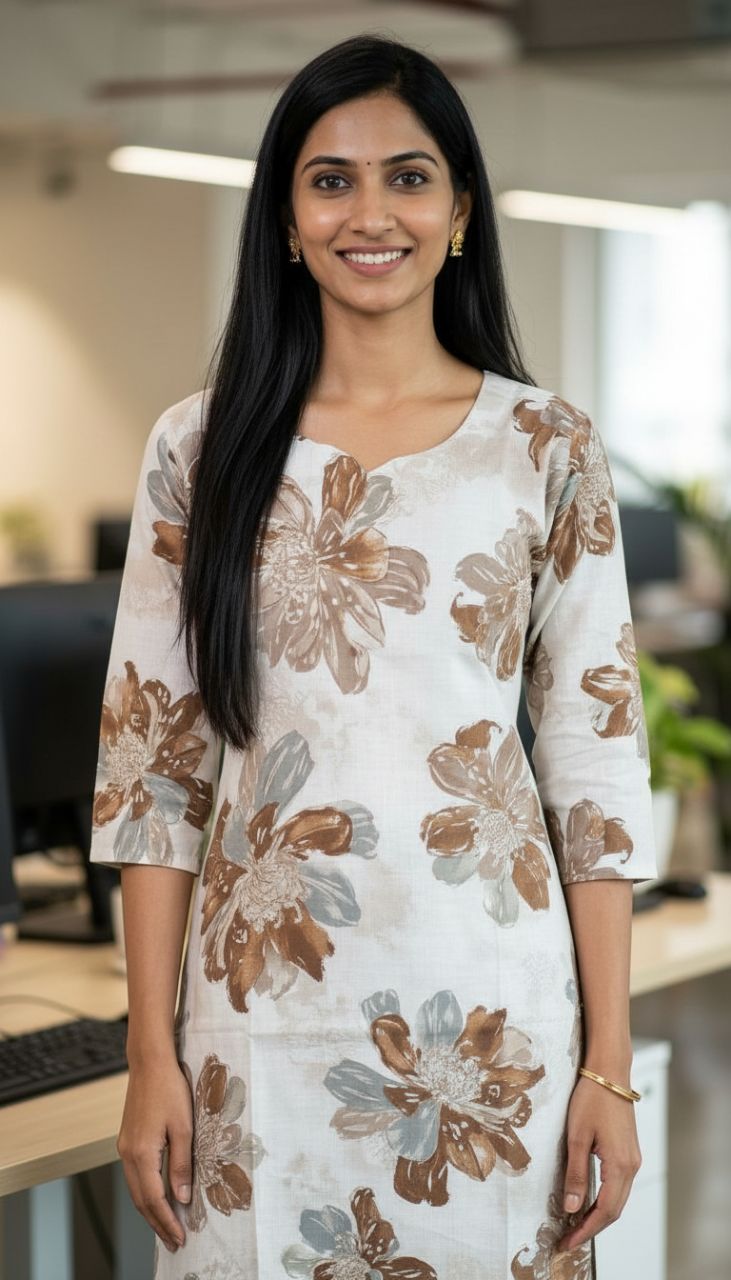 Floral Kurta Set 010 view 3