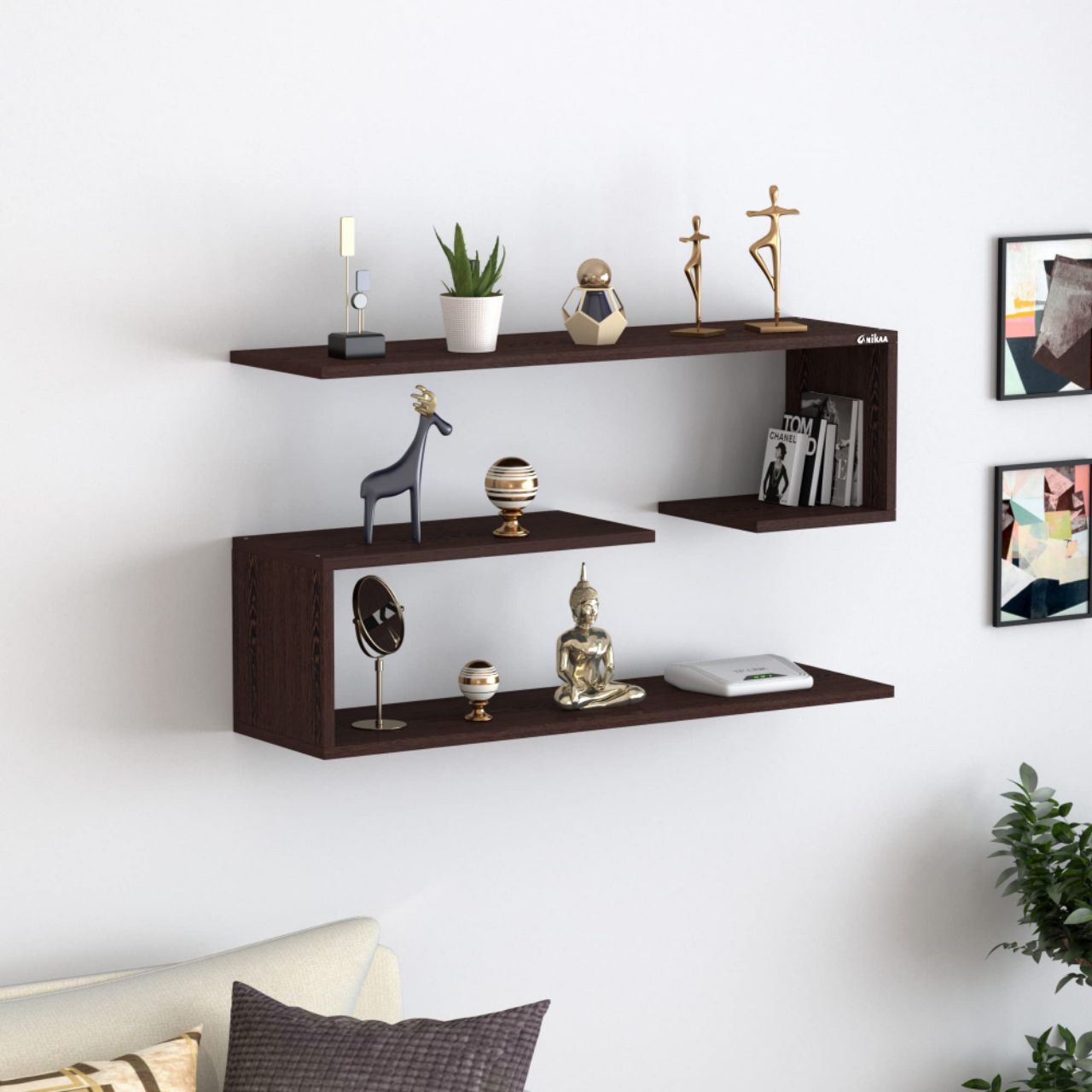 Wooden Shelf Installation view 2