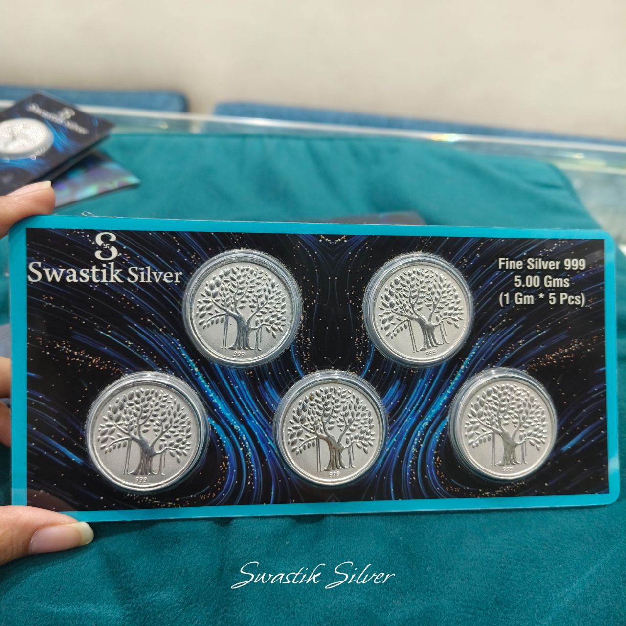 Swastik Silver Fine Silver Coin view 10