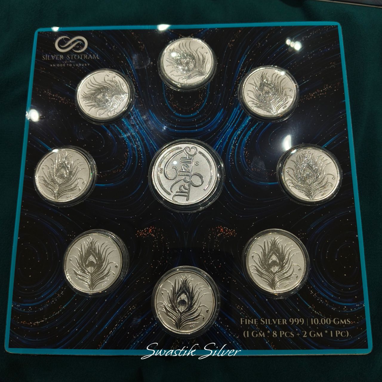 Swastik Silver Fine Silver Coin view 11