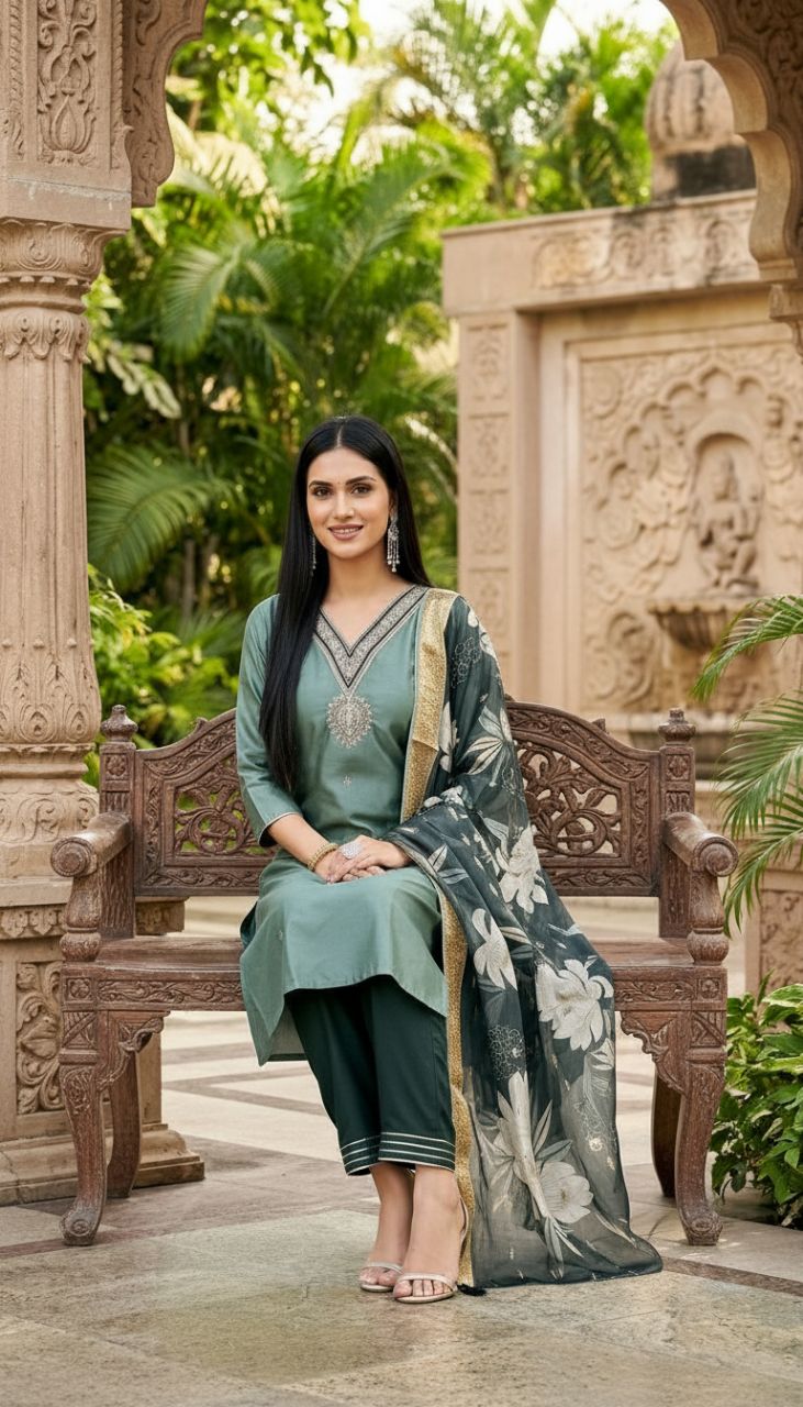 Elegant Kurta Set M9723 view 3