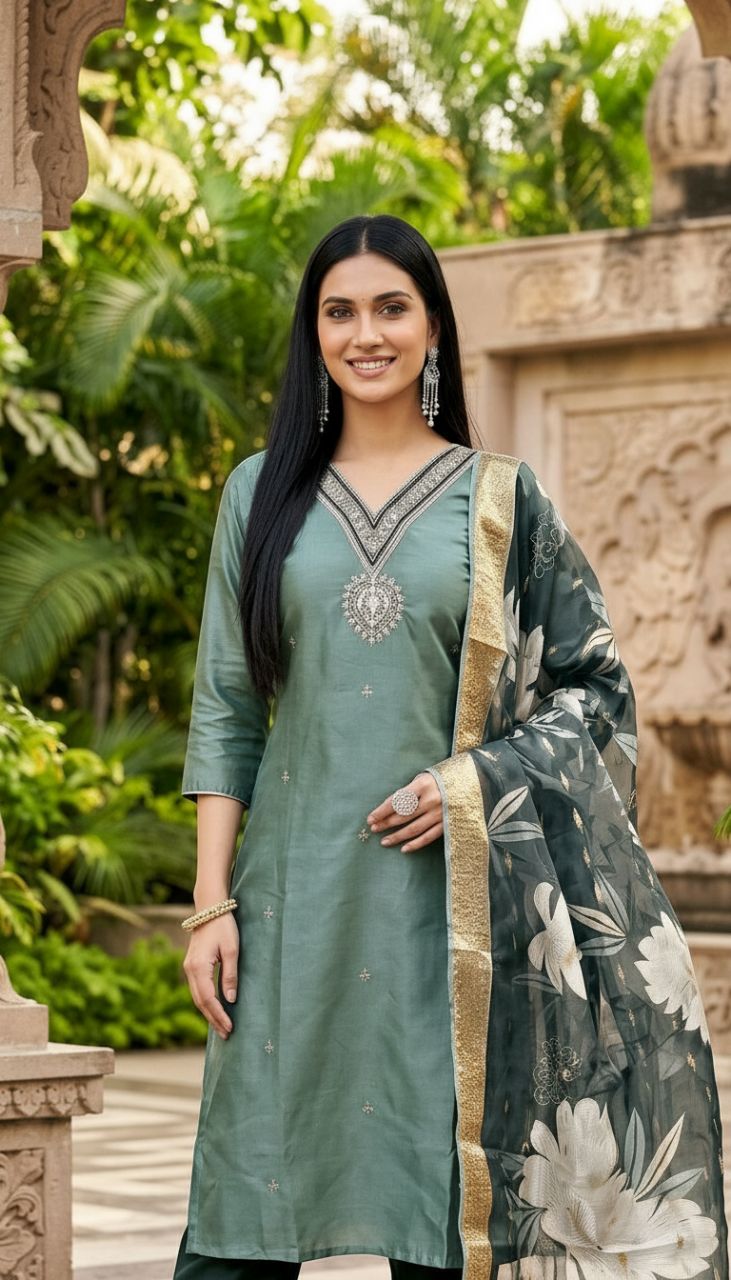 Elegant Kurta Set M9723 view 2