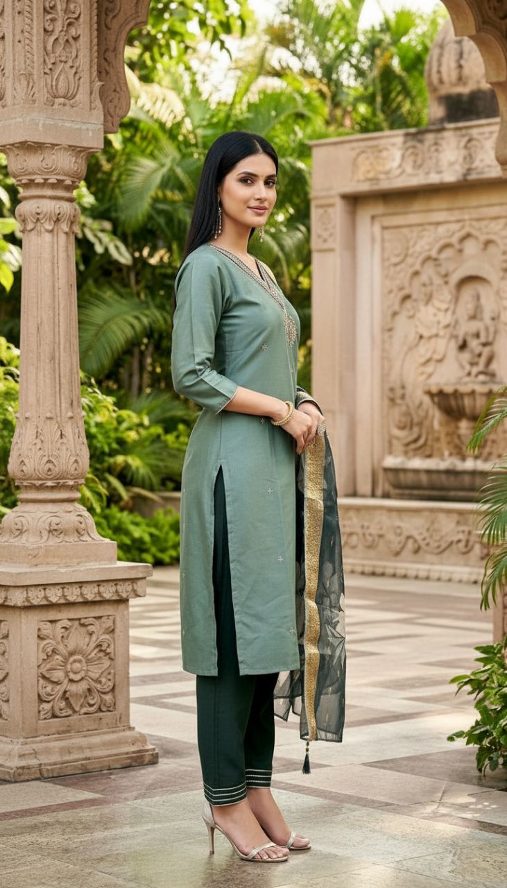 Elegant Kurta Set M9723 view 4