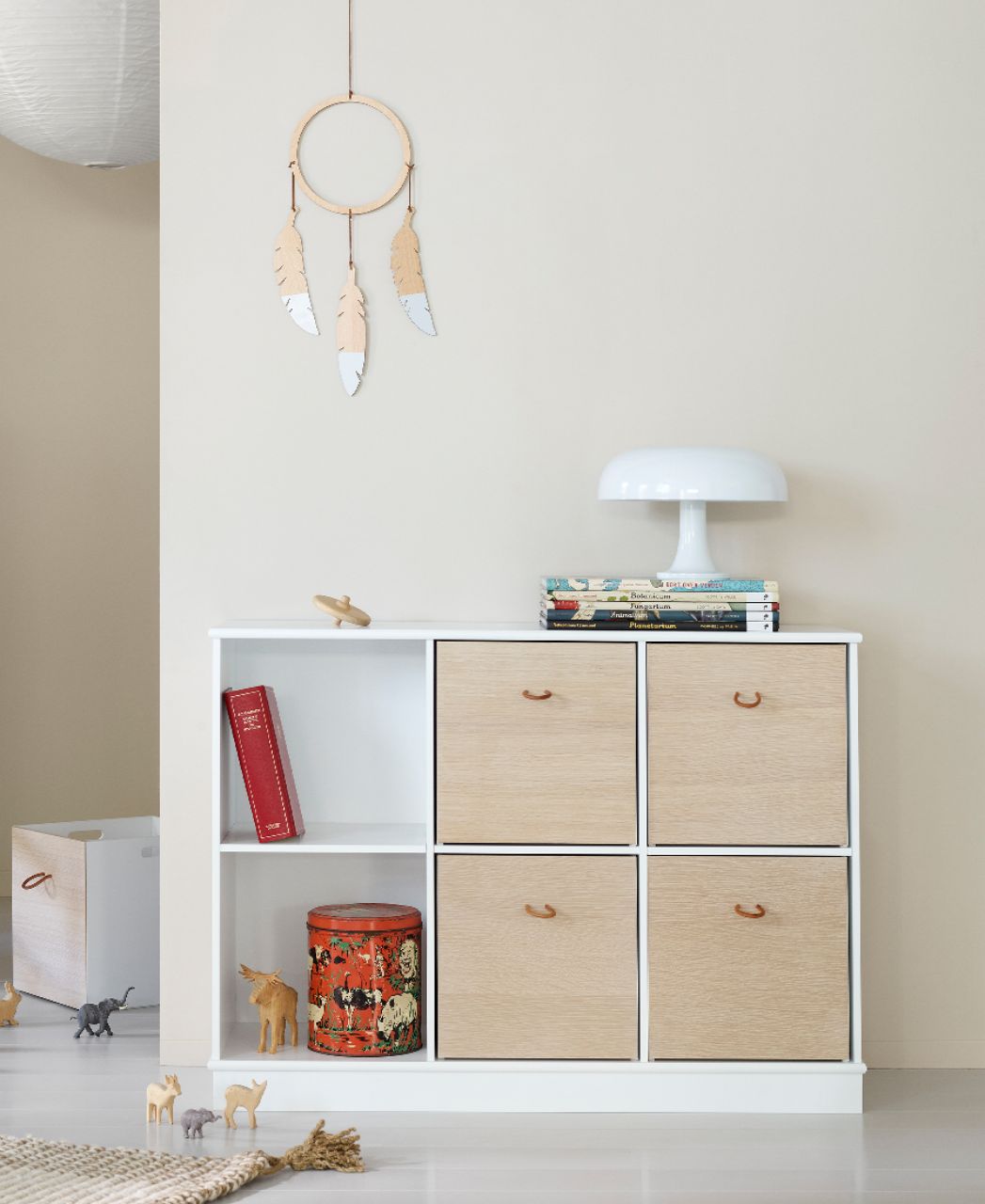 Shelving unit assembly view 2