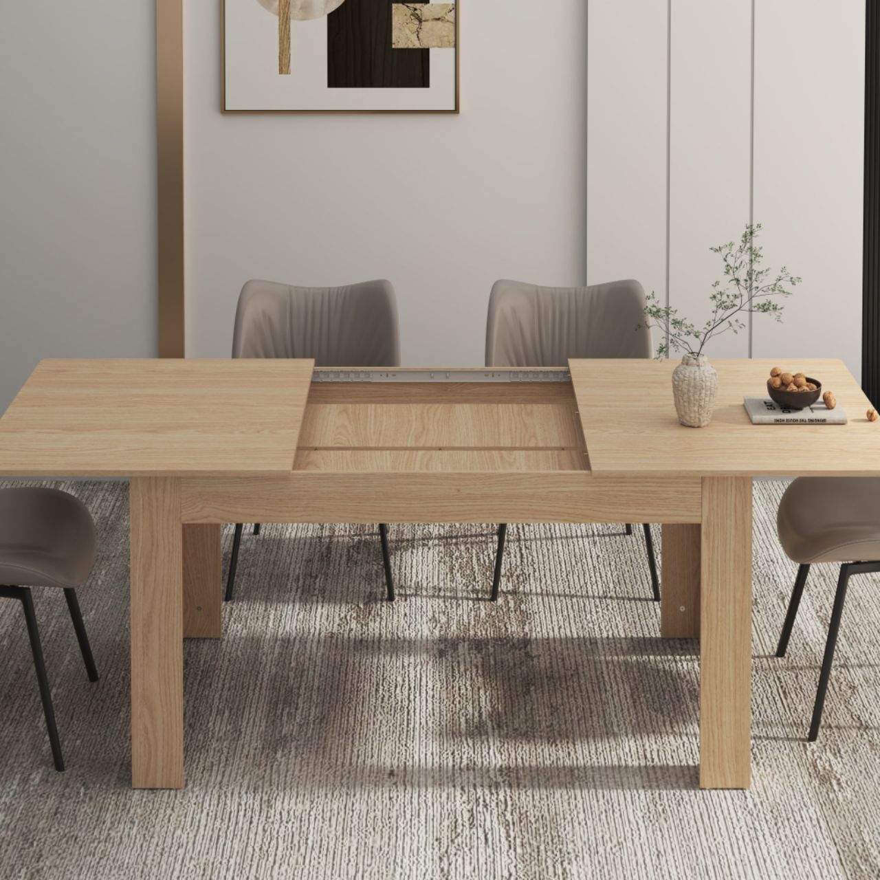 Extendable Dining Table Assembly view 2