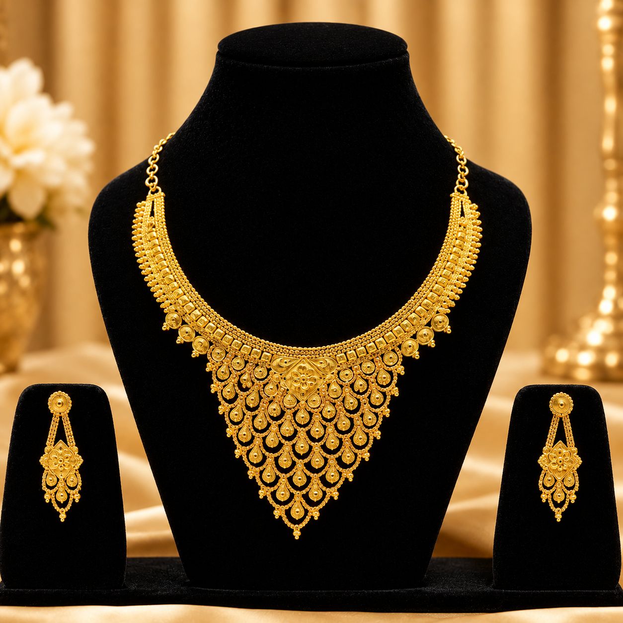 Gold Plated Necklace Set 006
