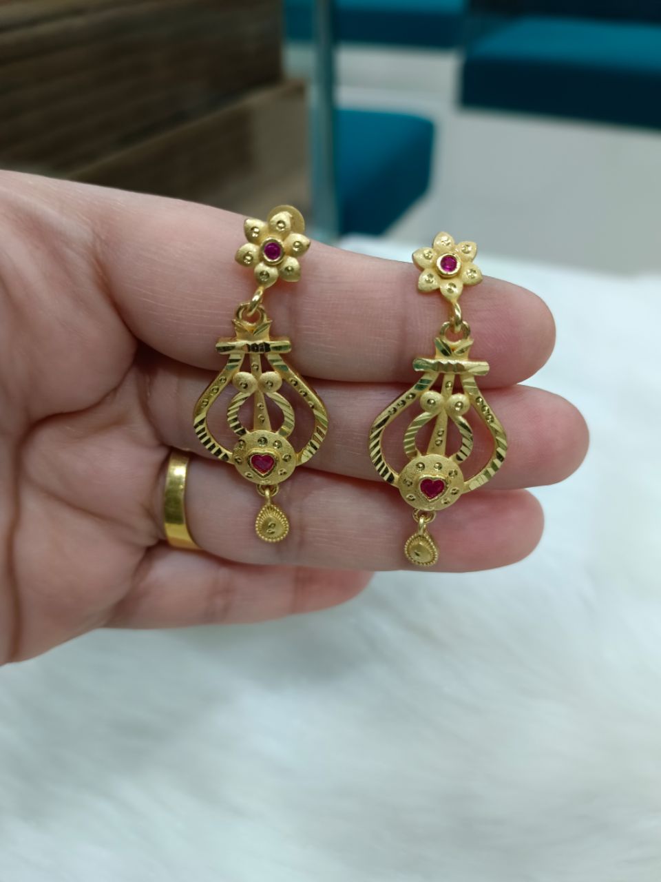 Gold Plated Earrings009 view 2