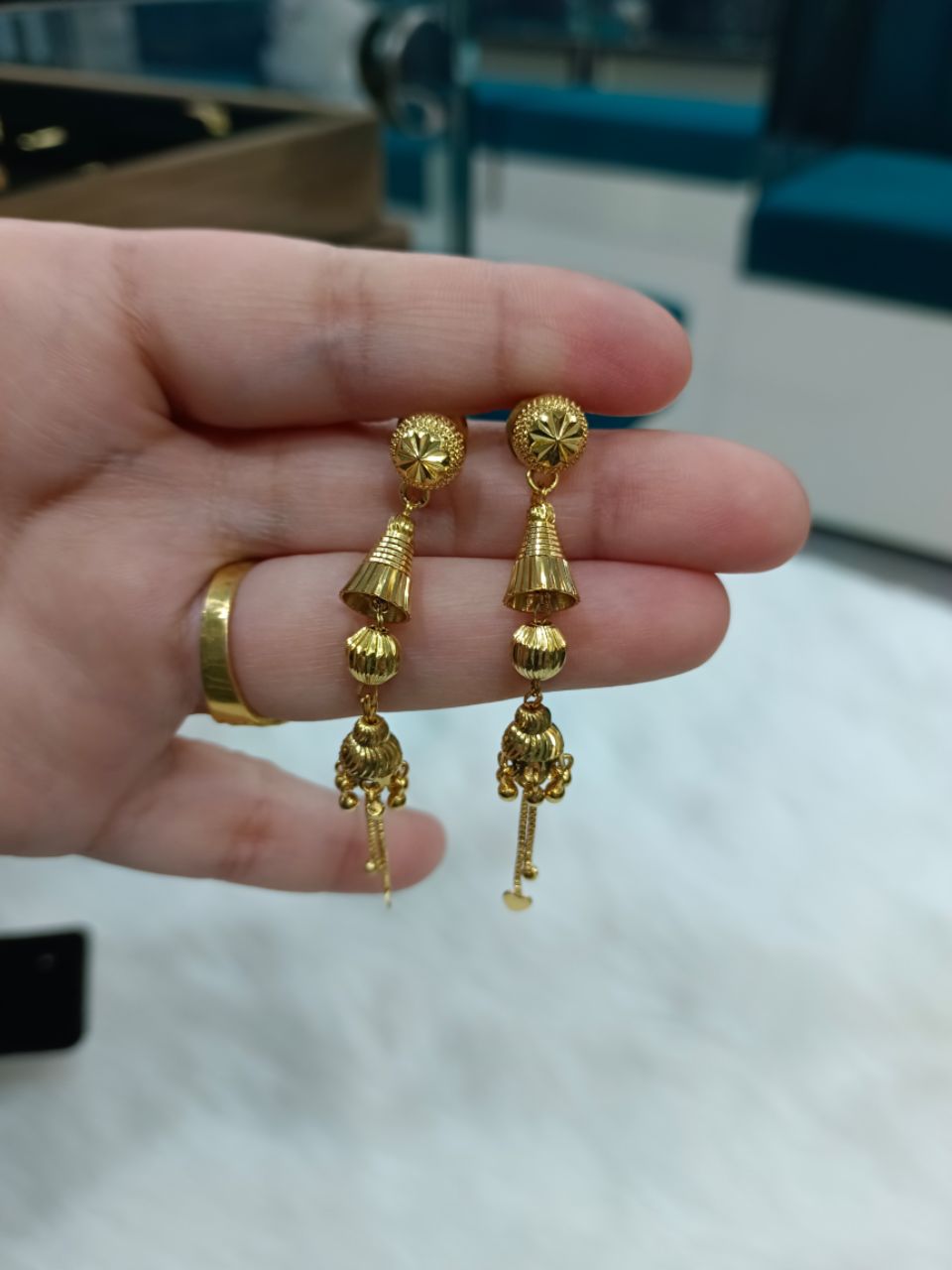 Gold Plated Earrings 010 view 3