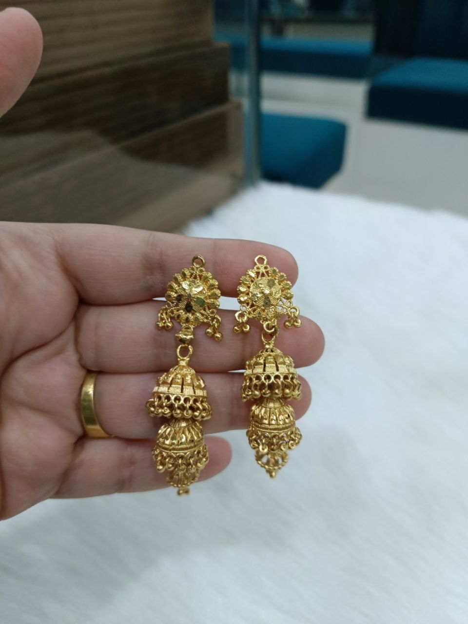 Gold Plated Earrings 13 view 4