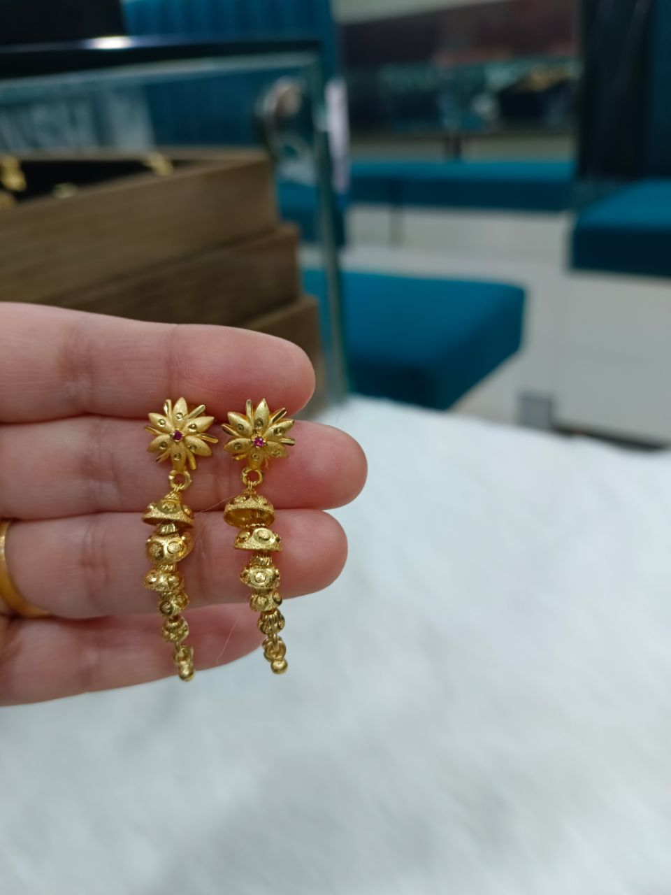 Gold Plated Earrings 14 view 2