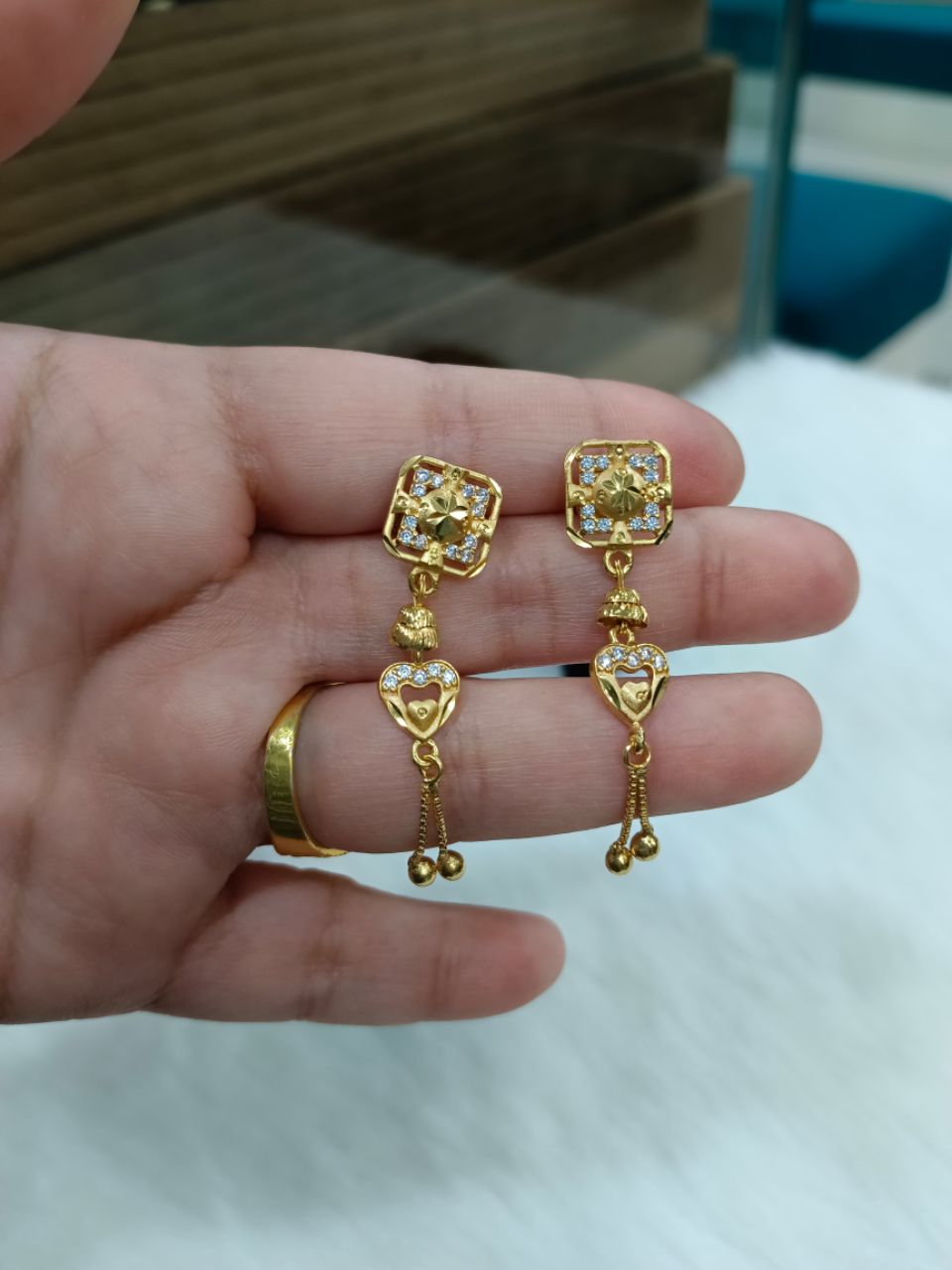 Gold Plated Earrings 15 view 2